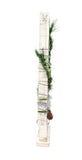 CASA - POADOR TANNENBAUM HOLZ Weiß künstliche Accessoires Sterne Deko