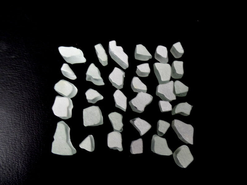 Mosaik 650 g tranzparent matt unregelmäßig Crush Glas Milchglas 630 Steine Glas