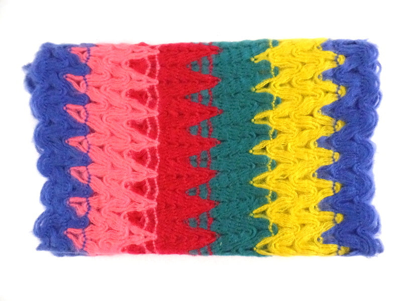 Schal Loop Wickelschal Bunt in 4 Farbvarianten Gelb, Rosa, Beige, Orange wählbar