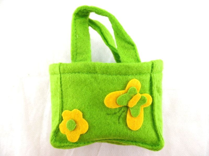 Filztüten Taschen 24 Stück  je 8 Stück in 3 Farben  gelb orange grün Deko