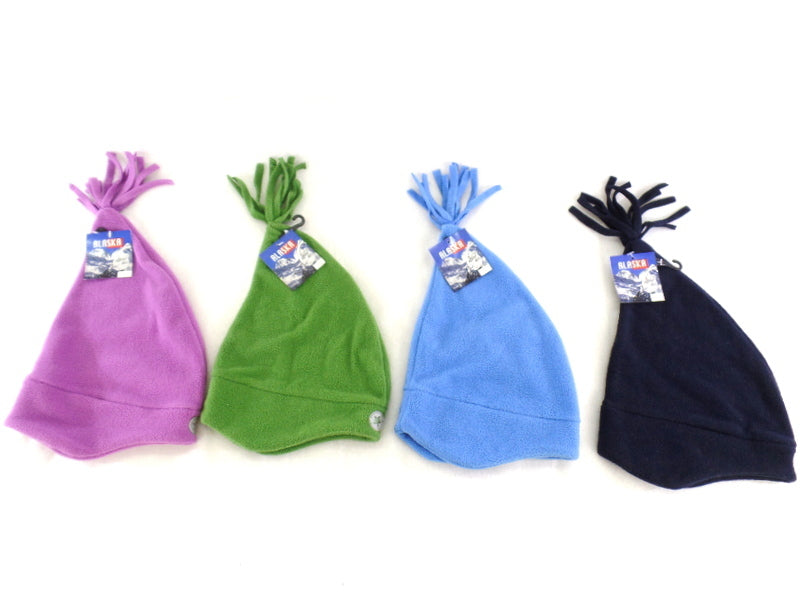 Mütze Fleecemütze Beanie mit Fransen Alaska Varianten wählbar