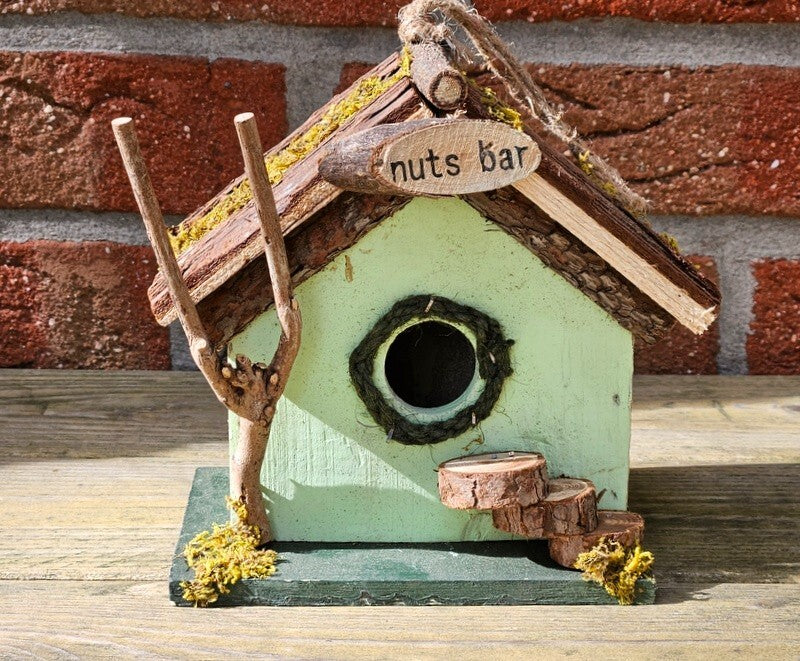 VOGELHAUS Nistkasten Holz Vogel Haus Nisthöhle Brutasten Vögel Meisen Vogelvilla