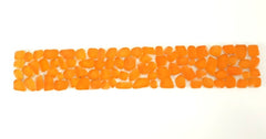 BORDÜRE Casa-Poador Glasmosaik Polygonal Orange 1 Streifen matt unregelmäßig