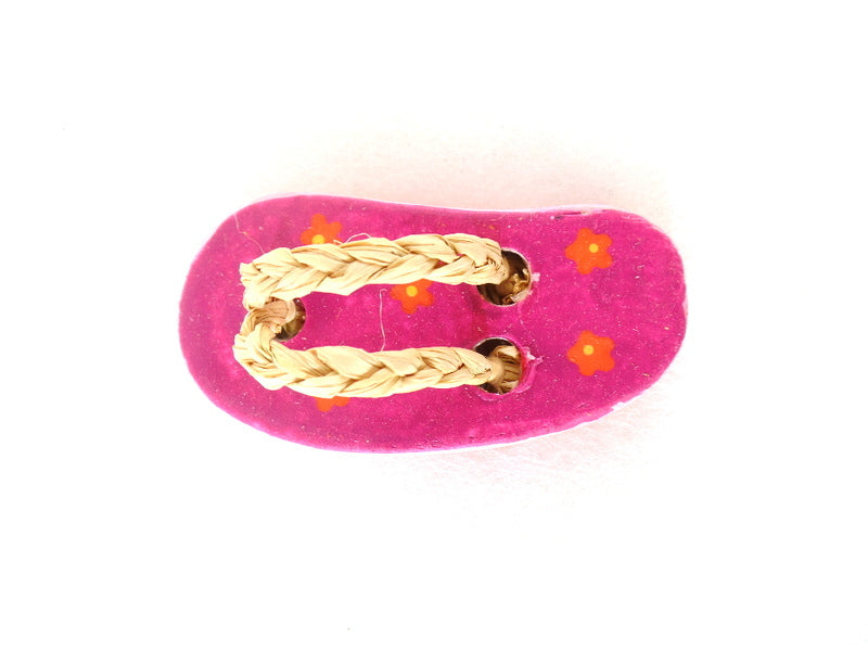 Badeschuhe  4 Paar 8 Stück Pink Orange 6 cm Keramik Ton Dekoration Basteln