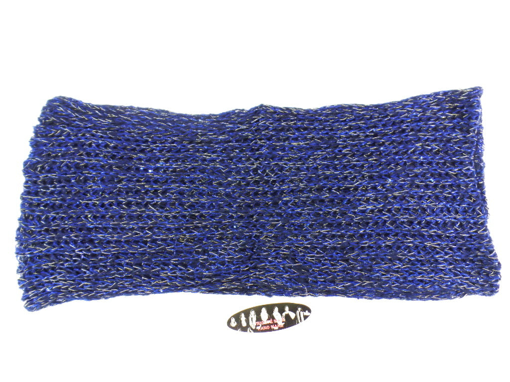 Schal Rundschal Blau Loop Wickelschal Schlauchschal gestrickt Arcylic