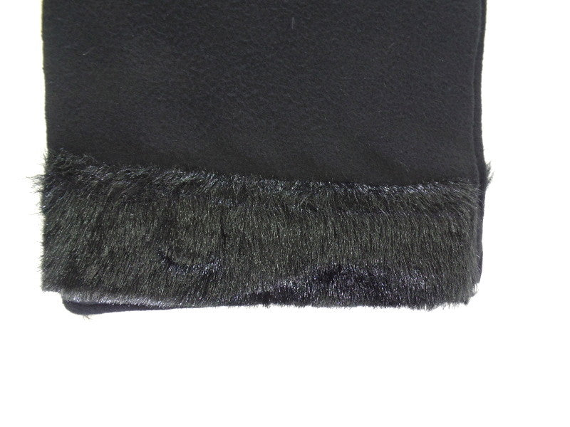 Schals Tücher Stola mit Kunstfellbesatz 3 Farbvarianten wählbar 100 % Polyester
