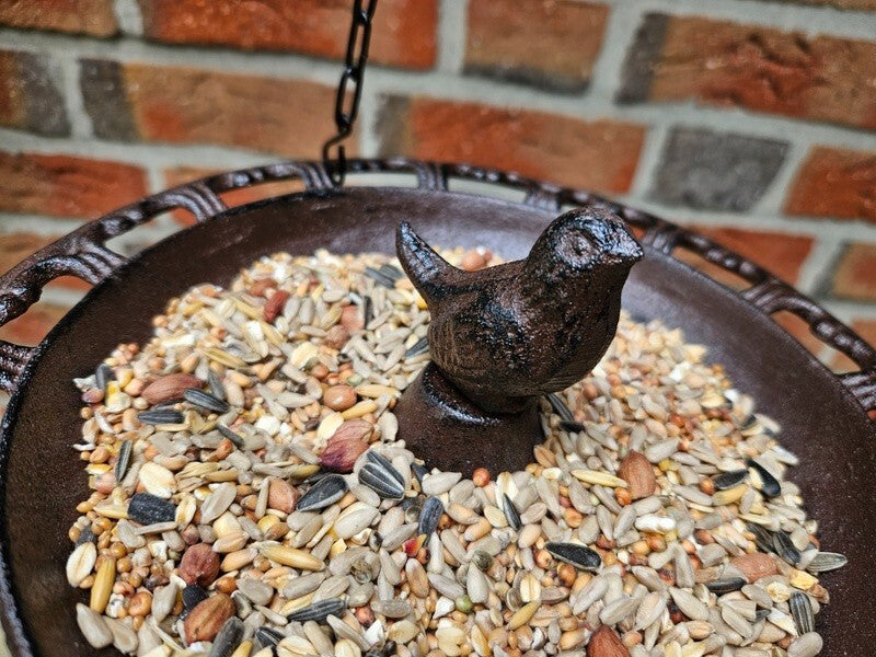 Esschert Design hängende Vogeltränke Futterschale Gusseisen Metall