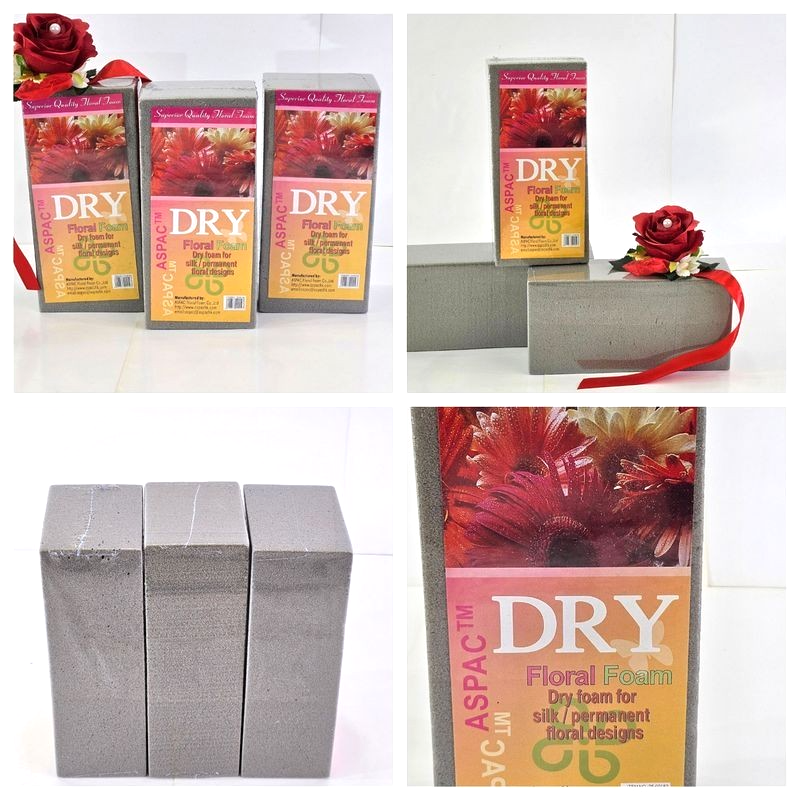 3 Steckziegel trocken Profiqualität Blumen Steckschaum Steckmoos Steckmasse DIY