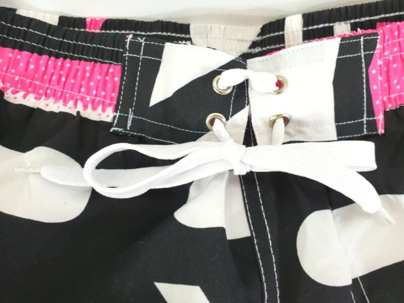 Badehose Badeshorts M Beach Wear E & F Shorts Schwarz Weiß Rosa gemustert