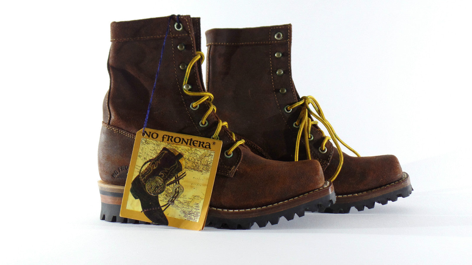 Westernstiefelette Arbeits Cowboyboot 38 Braun Schnürer Mexico