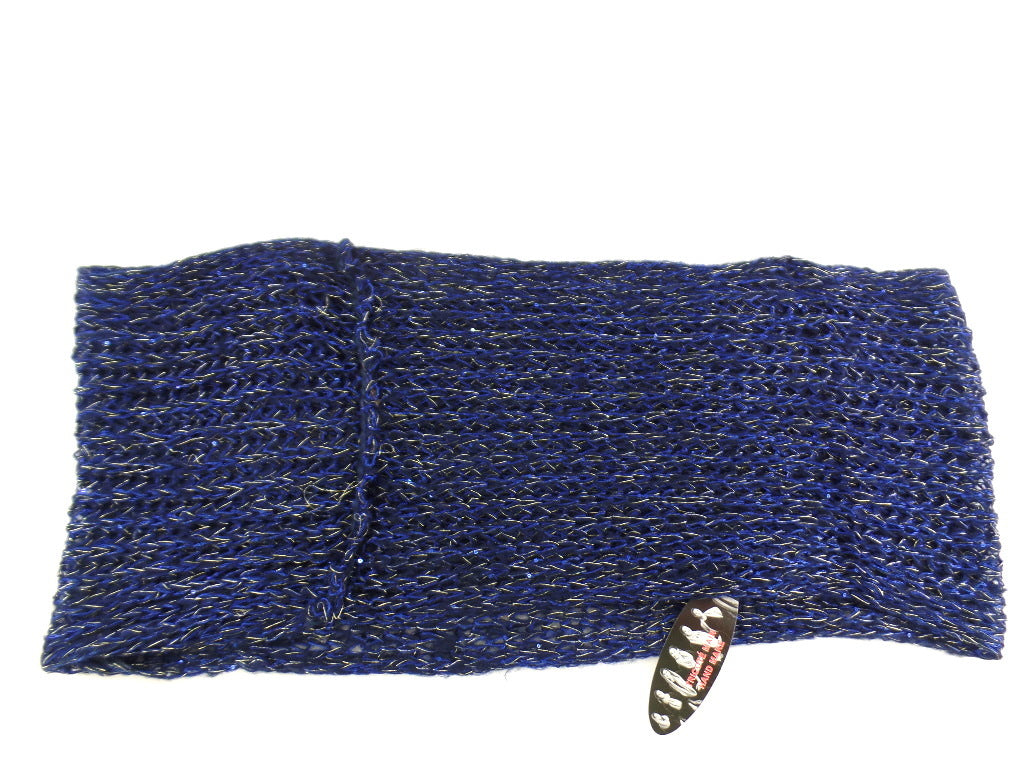 Schal Rundschal Blau Loop Wickelschal Schlauchschal gestrickt Arcylic