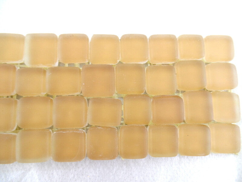 BORDÜRE Glasmosaik Beige matt Borde 1 x Streifen 92 Steine unregelmäßig