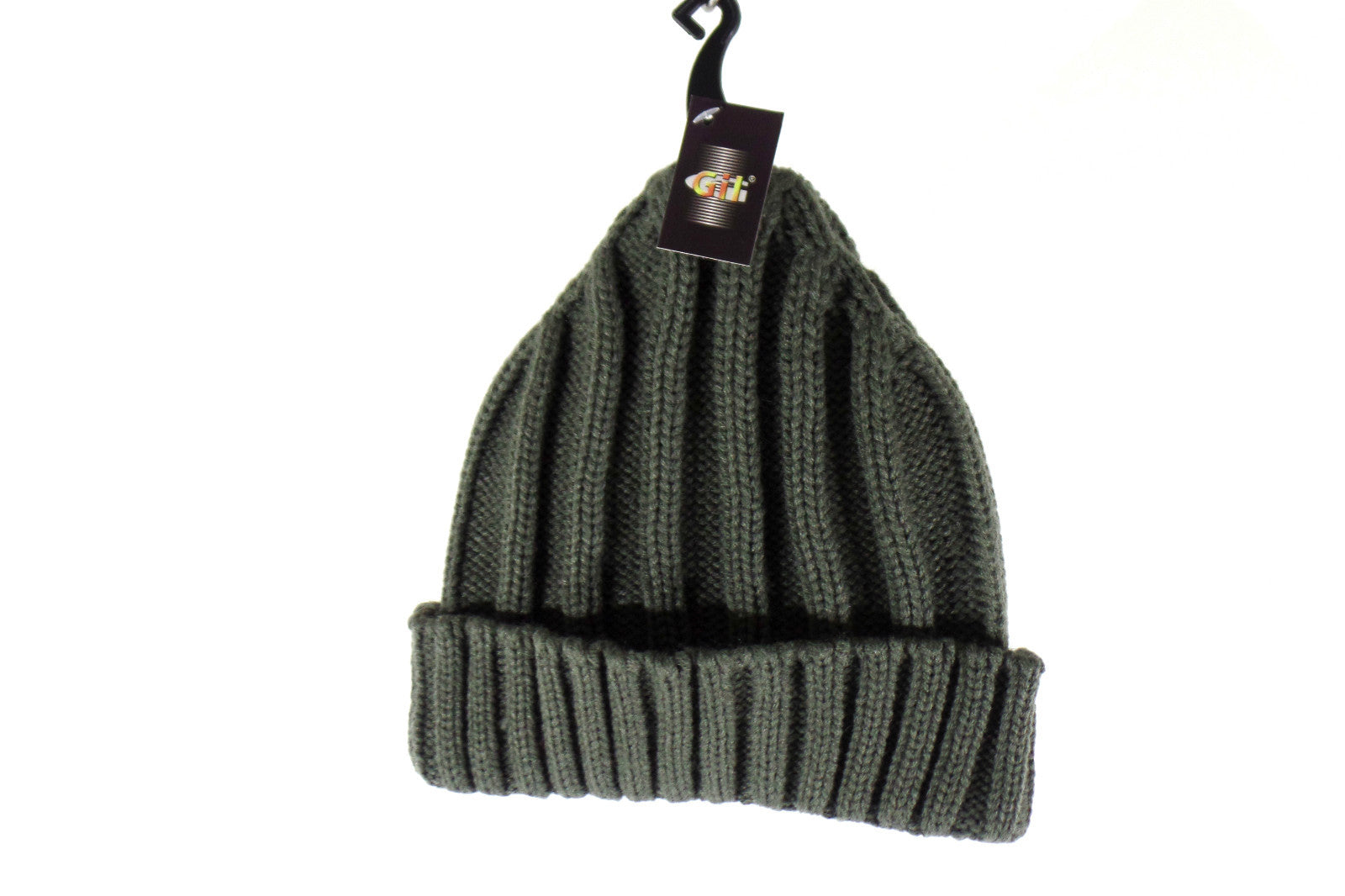 Mütze Strickmütze mit Umschlag Grau Winter Git