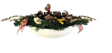CASA - POADOR WEIHNACHTSGESTECK Tischschmuck Nostalgie Kugeln Tanne Kerzen
