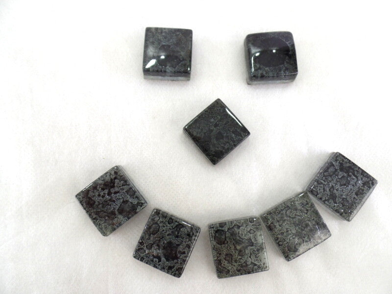 Mosaiksteine Waterdrops Schwarz 650 g 25 x 25 x 10 mm 47 Steine Basteln