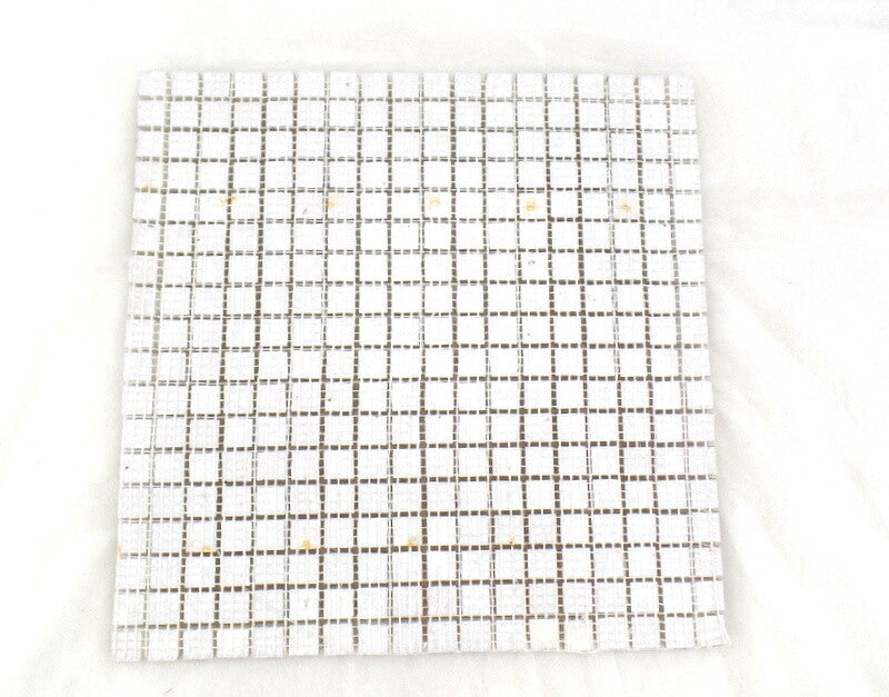 Ressalossa Glasmosaik Fliesen beige matt Matte 30 x 30 cm 324 Steine