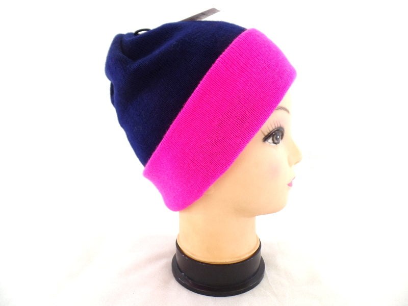 Mütze Wendemütze Weiß / Orange dunkelblau / Pink Acrylic als Varianten wählbar