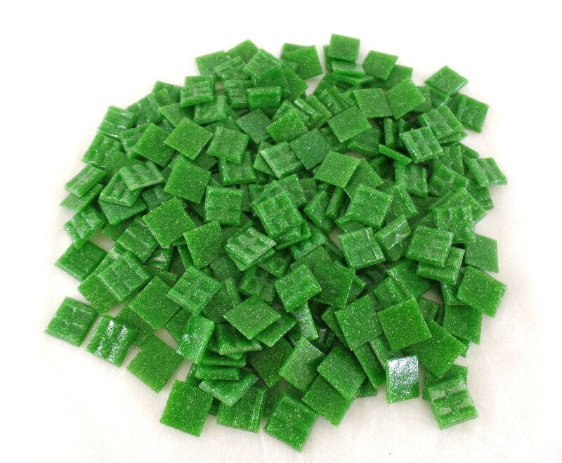 Glasmosaiksteine 650 g Kleeblatt grün 20 x 20 x 4 mm 220 Steine Basteln Mosaik