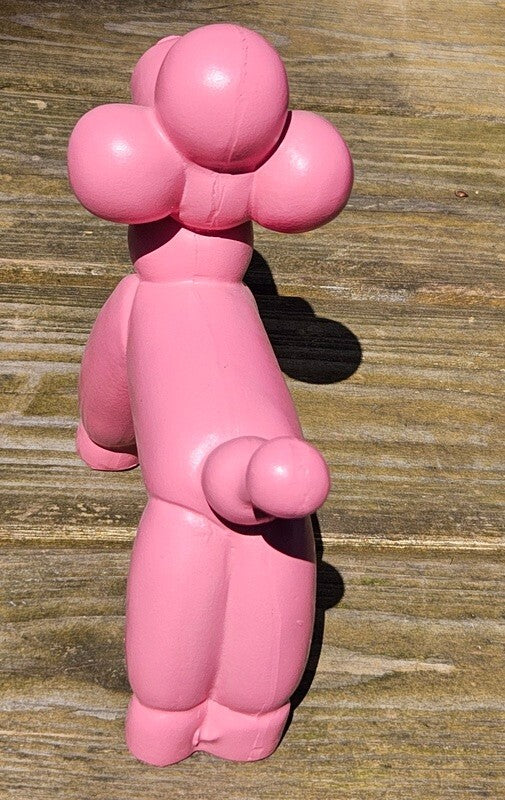 Ballon Hund Rosa Pudel Dijk Moderne Skulptur Dekofigur ca. 17,5 x 7 x 15,5 cm