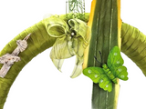CASA - POADOR TÜRKRANZ Wand Kranz künstlich trocken Weiß Grün Natur Natur 43 cm