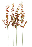 CASA - POADOR ORCHIDEEN künstlich Blumen Braun Rost 4 Zweige 100 cm Dekoration
