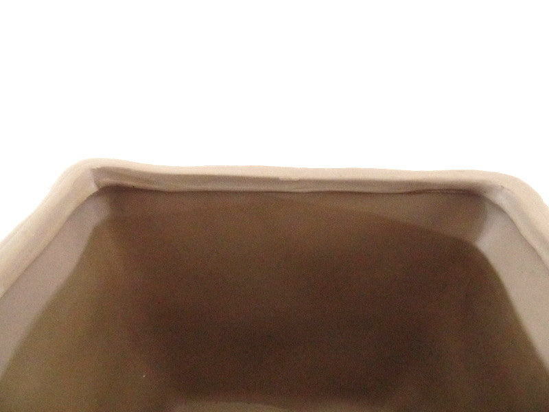 Töpfe 2 Übertöpfe 13 cm Hoch hellbraun quadratisch Pflanzen Dekoration