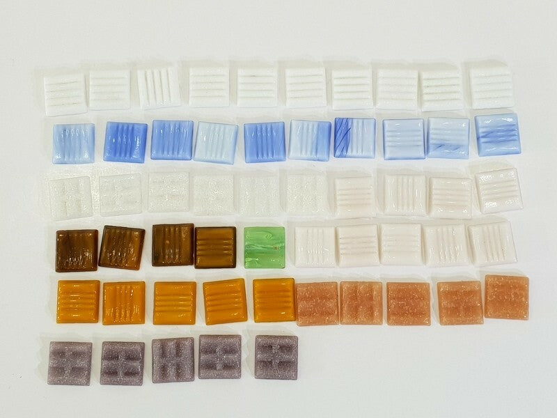 Mosaiksteine 500 g Mix Bunt Basteln Mosaik Glassteine Murmeln