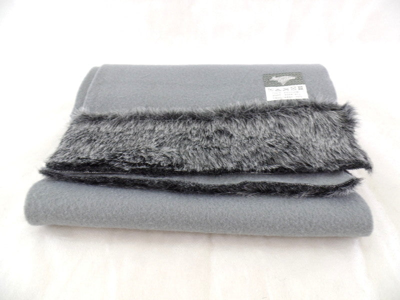 Schals Tücher Stola mit Kunstfellbesatz 3 Farbvarianten wählbar 100 % Polyester