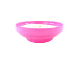 GARTENKERZE KERZE Keramikschale Tonschale Fuchsia 19 cm Durchmesser Rainbow Deko