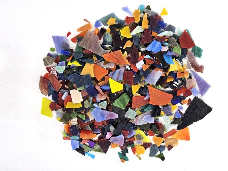 Casa-Poador Glasmosaik Mosaiksteine Bunt Bruchglas Tiffany Mix Diy Glas