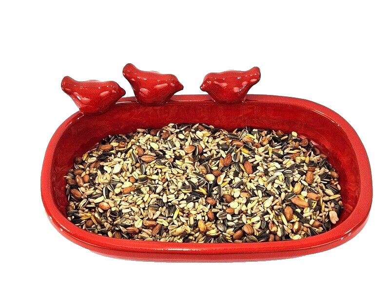 Vogeltränke Vogelbad Rot Garten Wasserschalen Vogelbecken Tiertränke Geschenk