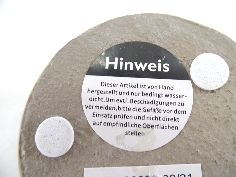 Töpfe Beton grau mit weißem Herz 6 klein 8 cm D. Varianten 3 groß 11 cm D
