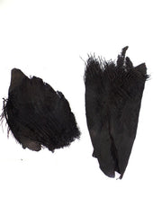 Trockenblumen Palmfaser grob Schwarz gefärbt 400 gr. Deko