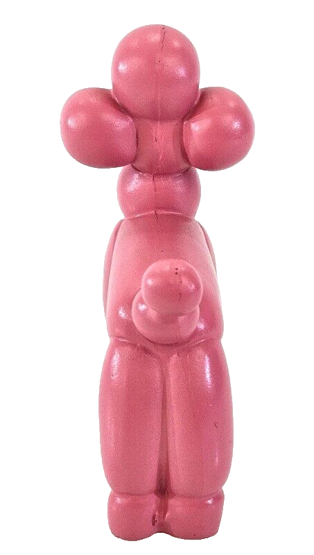 Ballon Hund Rosa Pudel Dijk Moderne Skulptur Dekofigur ca. 17,5 x 7 x 15,5 cm