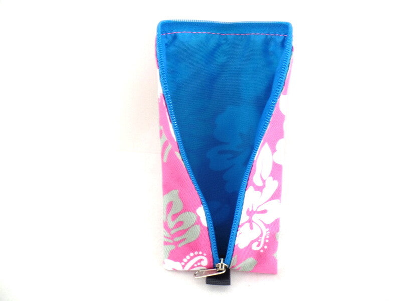 Deuter Schlamperrolle Federmäppchen Rosa Weiß Grau Blume Reißverschluss Schule
