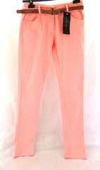 Hose Stoffhose Größe S Lachs Coralle Shini Mode mit Gürtel