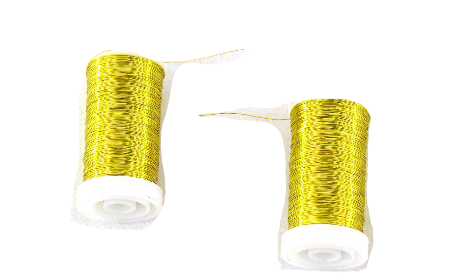 Decolackdraht 2 Spulen je 0,30 mm 100 g ca. 160 m goldfarbener Draht