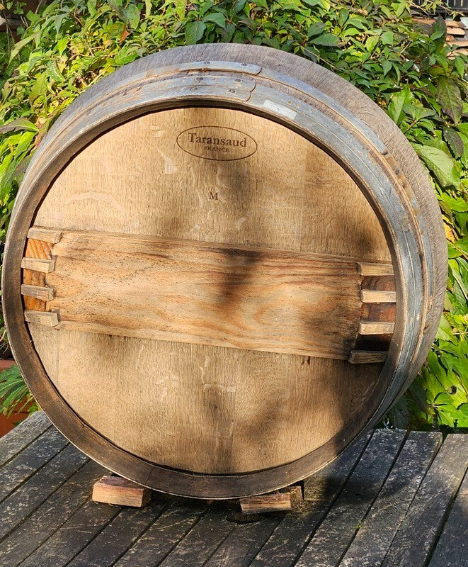 Weinfass Abschnitt Eiche Pflanzkübel Holzfass 1/4 Eichenfass Miniteich ca. 40 L