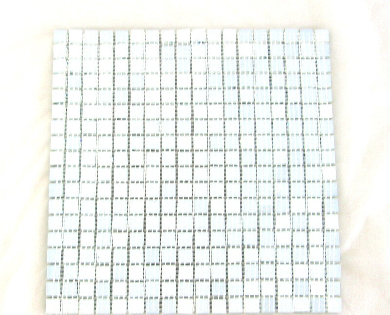 Ressalossa Glasmosaik Fliesen Grau glänzend Matte 30 x 30 cm 324 Steinchen