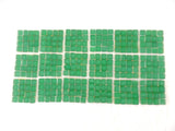 BORDÜRE Glasmosaik Grün matt Glas Borde 18 x Quadrate 50 x 50 mm 288 Steine 5 mm