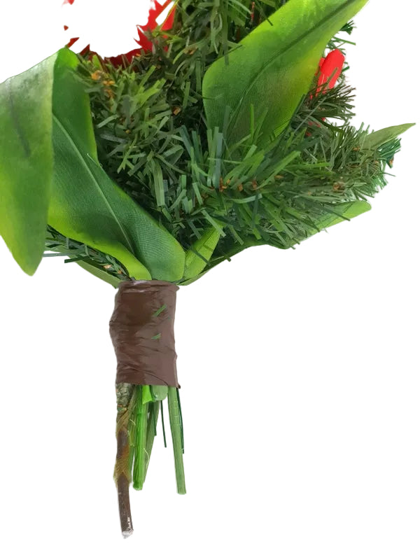 CASA - POADOR GRABSTRAUß flach zum legen Tulpen mit Tanne Kunstblumen Friedhof.