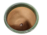 BLUMENKÜBEL KERAMIKTOPF GRÜN 24 D 20 cm Hoch Rim Falling Green