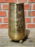 BLUMENVASE CLARA Dekorationsvase goldfarbig mit Bobbel Füße.