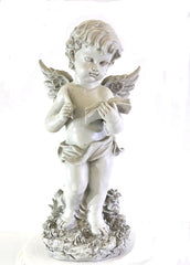Engel  45 cm Garten Deko Draußen, Gartenfiguren & Gartenstatuen, Gartendeko Figuren,  Garten Winterfest, Skulptur Garten, Figuren Garten Wetterfest
