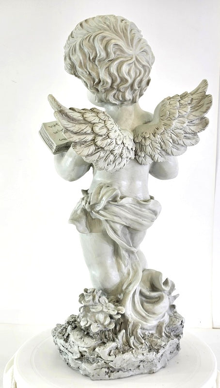 Engel  45 cm Garten Deko Draußen, Gartenfiguren & Gartenstatuen, Gartendeko Figuren,  Garten Winterfest, Skulptur Garten, Figuren Garten Wetterfest