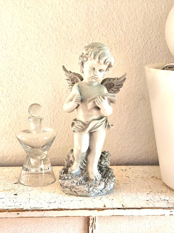 Engel  45 cm Garten Deko Draußen, Gartenfiguren & Gartenstatuen, Gartendeko Figuren,  Garten Winterfest, Skulptur Garten, Figuren Garten Wetterfest