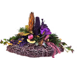 CASA - POADOR GRABSCHMUCK ellipse Lila Bourdaux  künstliche Tanne  Friedhof