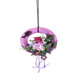 CASA - POADOR TÜRKRANZ Lila Rosa 20 cm Hortensie Rose Efeu Perle.