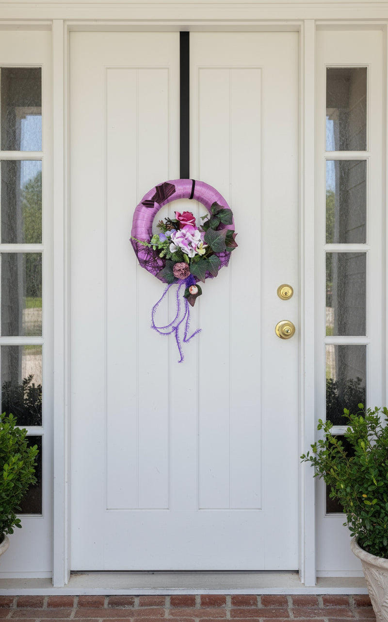 CASA - POADOR TÜRKRANZ Lila Rosa 20 cm Hortensie Rose Efeu Perle.