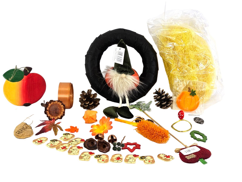 CASA - POADOR BASTELKISTE Herbst 50 tlg. Streudeko Wichtel DIY.